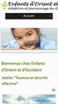 Mobile Screenshot of enfantsdorient.org